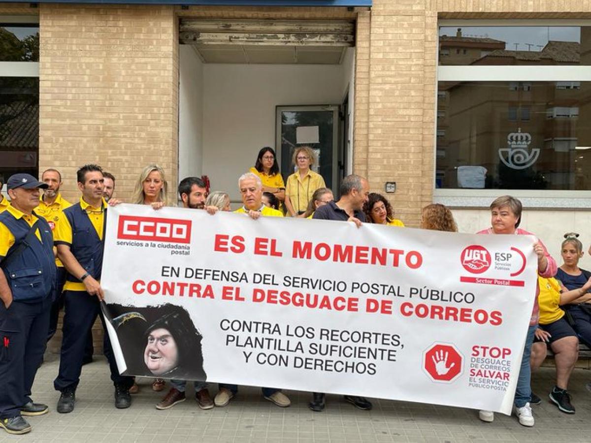 CCOO Correos de Huelva pide que se rompa con la dinmica de no cubrir al personal de baja o de permiso ya que esto conlleva sobrecarga en el trabajo de su personas de reparto