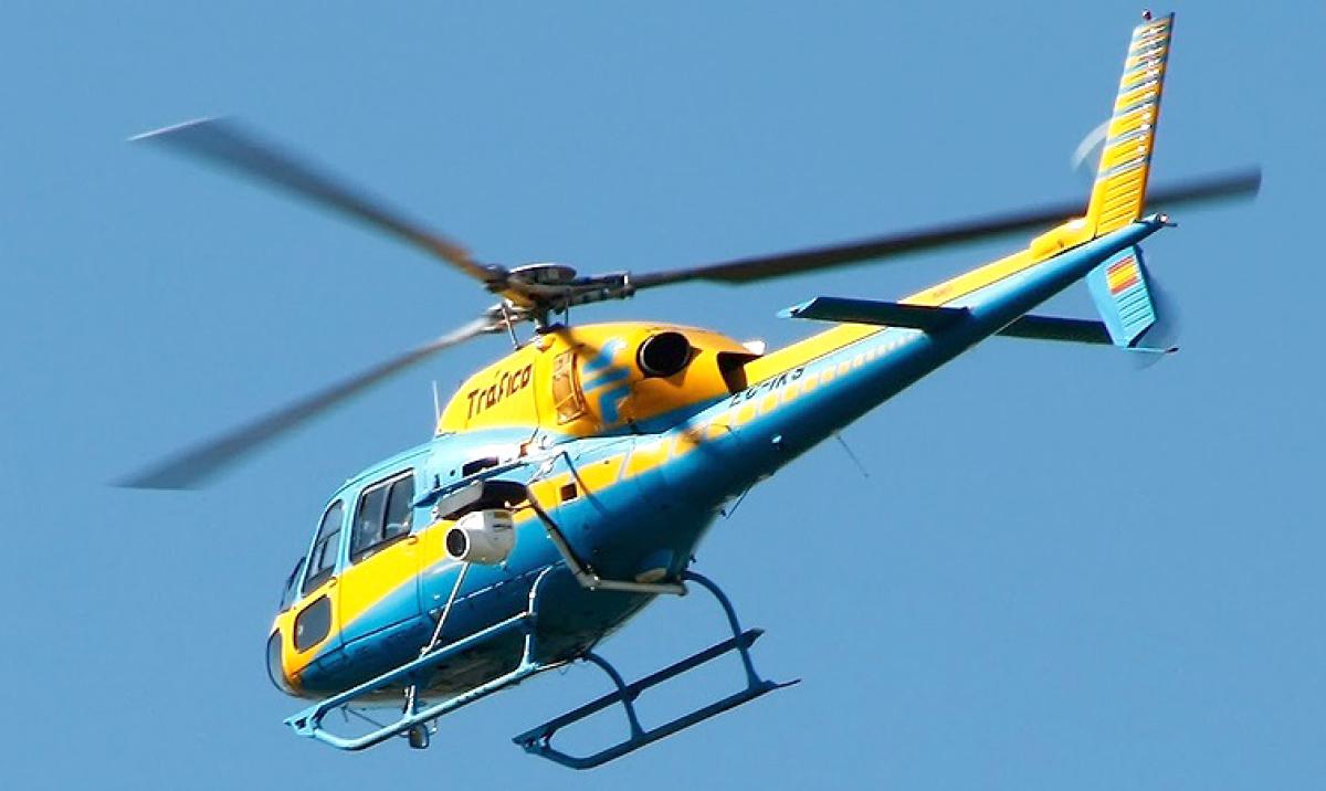 Helicptero de control de trfico de la DGT
