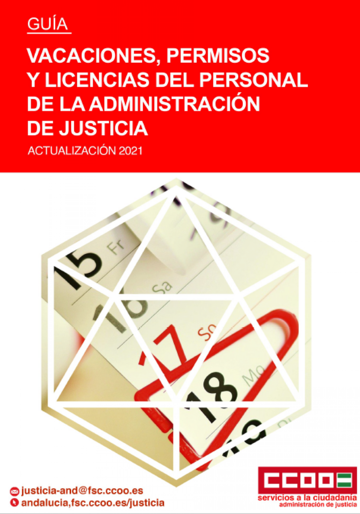 Manual, vacaciones, permisos y licencias personal Admón. de Justicia.