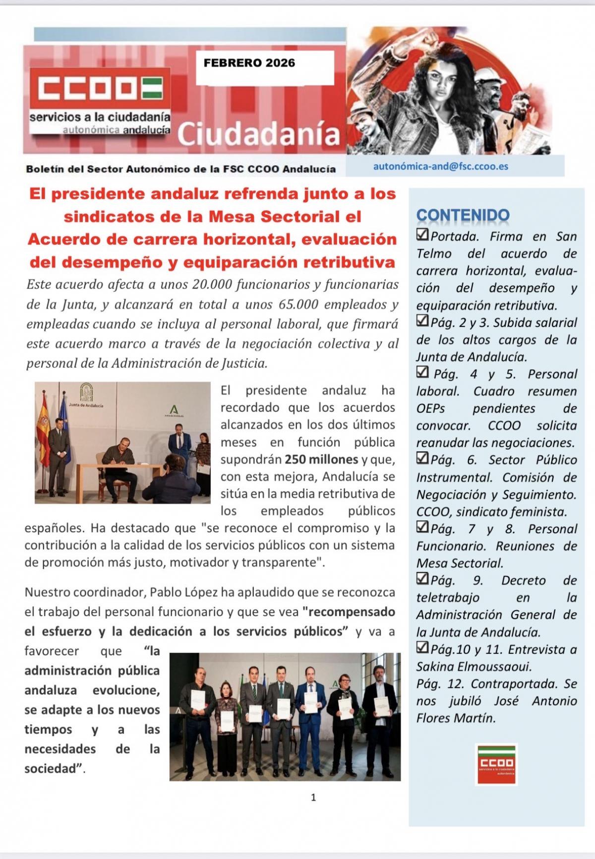 Boletín Ciudadanía Febrero 2026