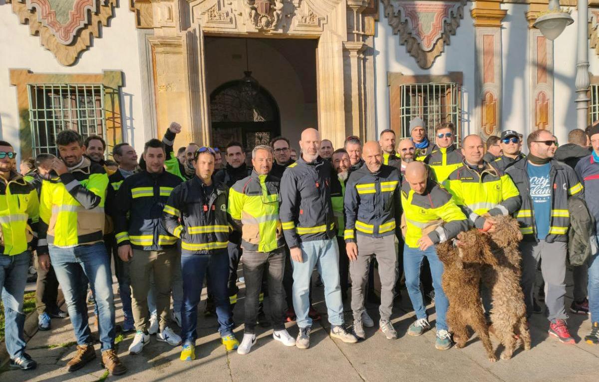 Imagen de una de las protestas de los bomberos del Consorcio por la falta de personal y de medios