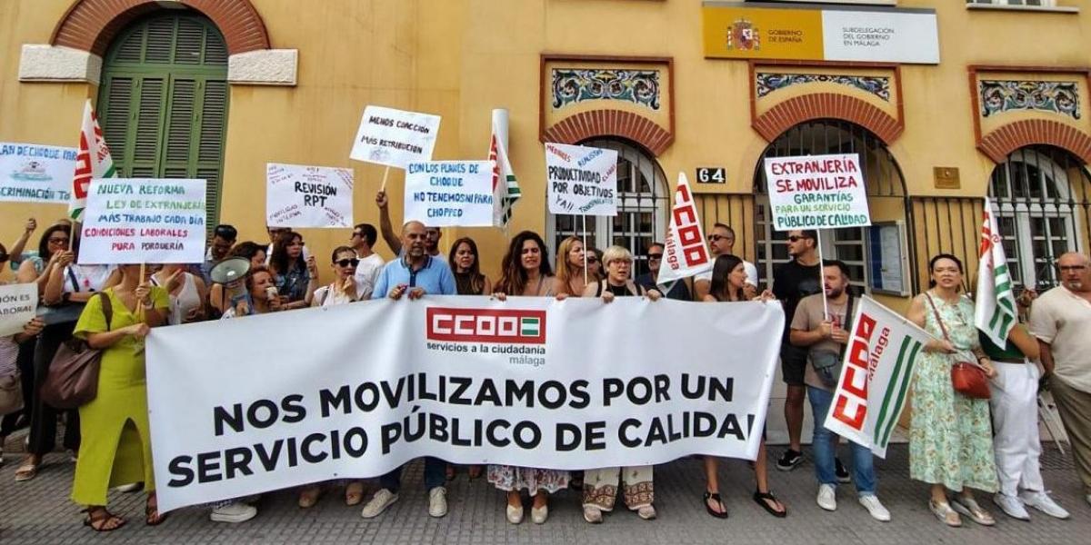 Movilizaciones en las oficinas de Extranjería