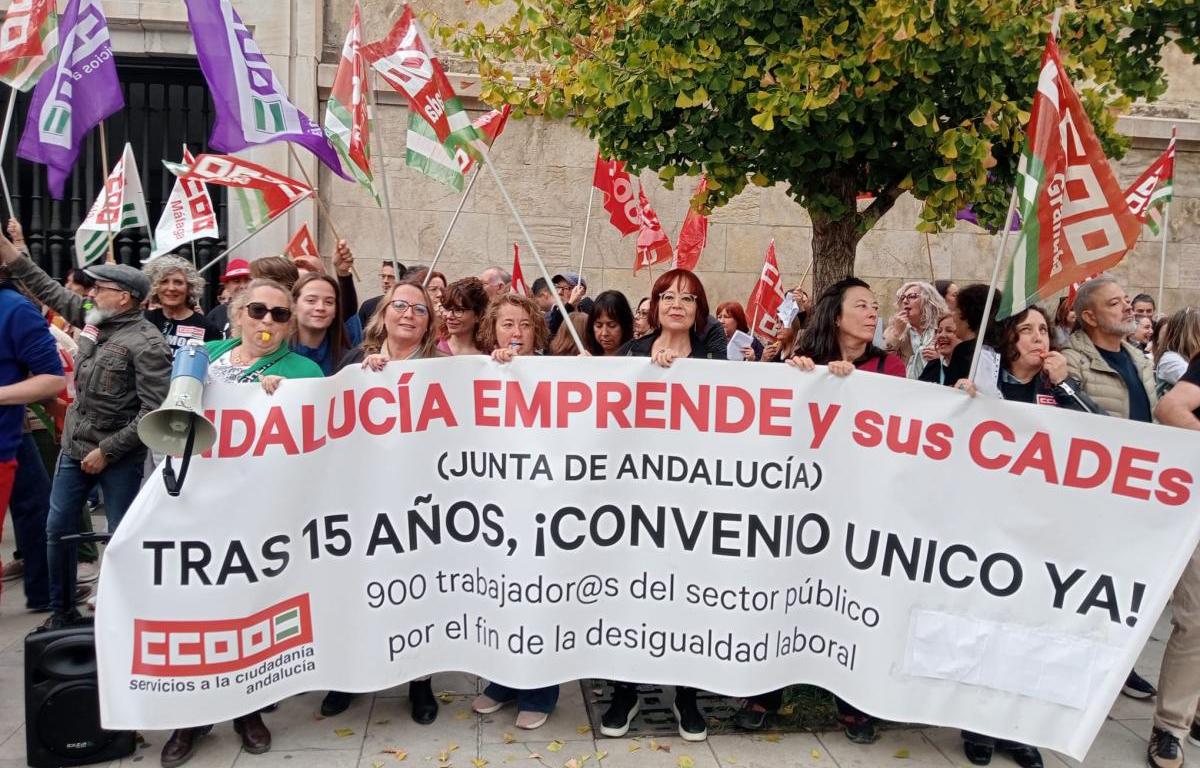 Concentraciones de la plantilla de Andaluca Emprende. Archivo