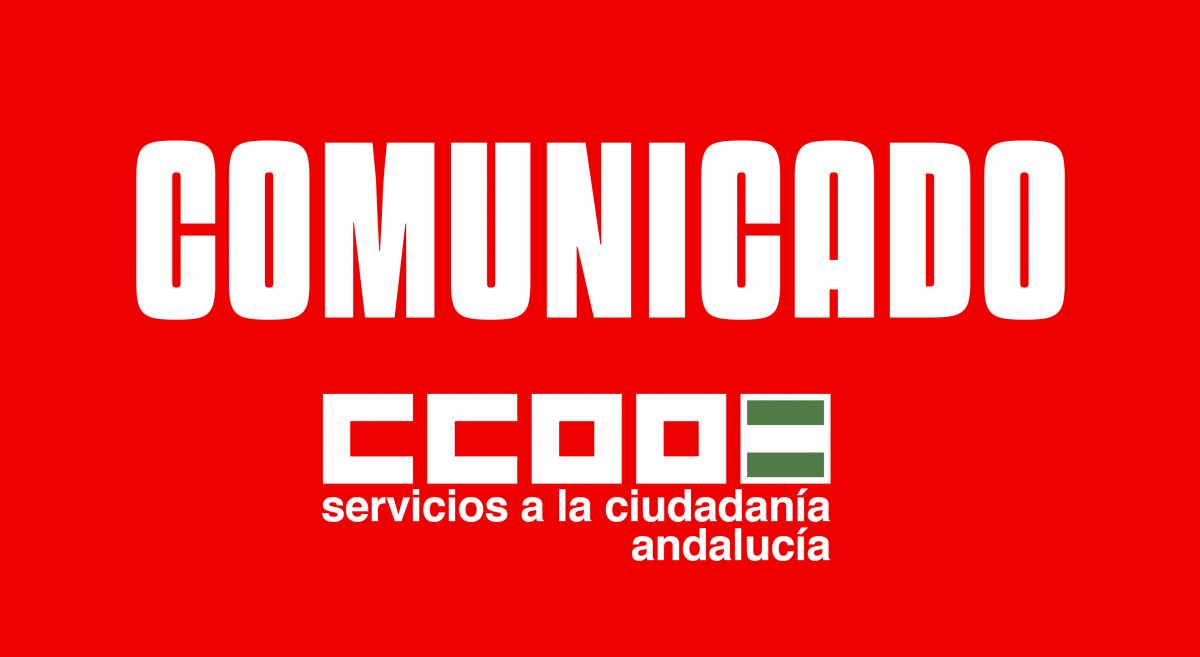 Comunicado de FSC CCOO de Andalucía