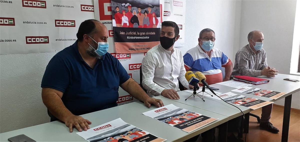 Presentación campaña CCOO precariedad Justicia en Jaén