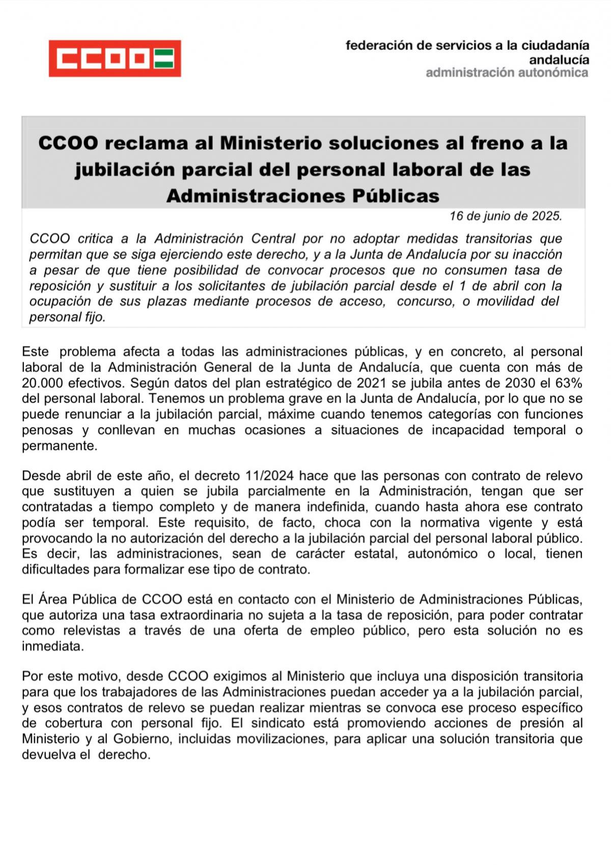 Reclamacin jubilacin parcial