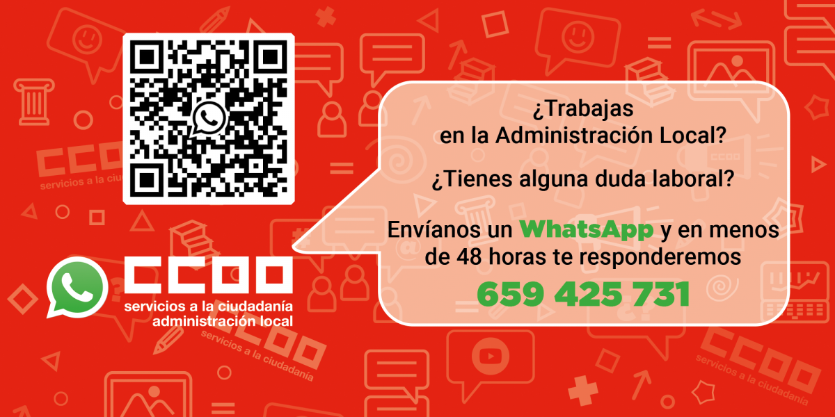 WhatsApp del Sector de la Administracin Local de FSC CCOO