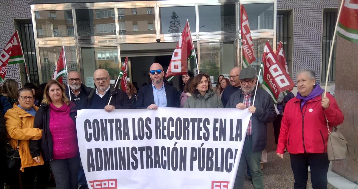 Movilizaciones de el sector de Administración de Justicia en la provincia de Cádiz. Foto de archivo