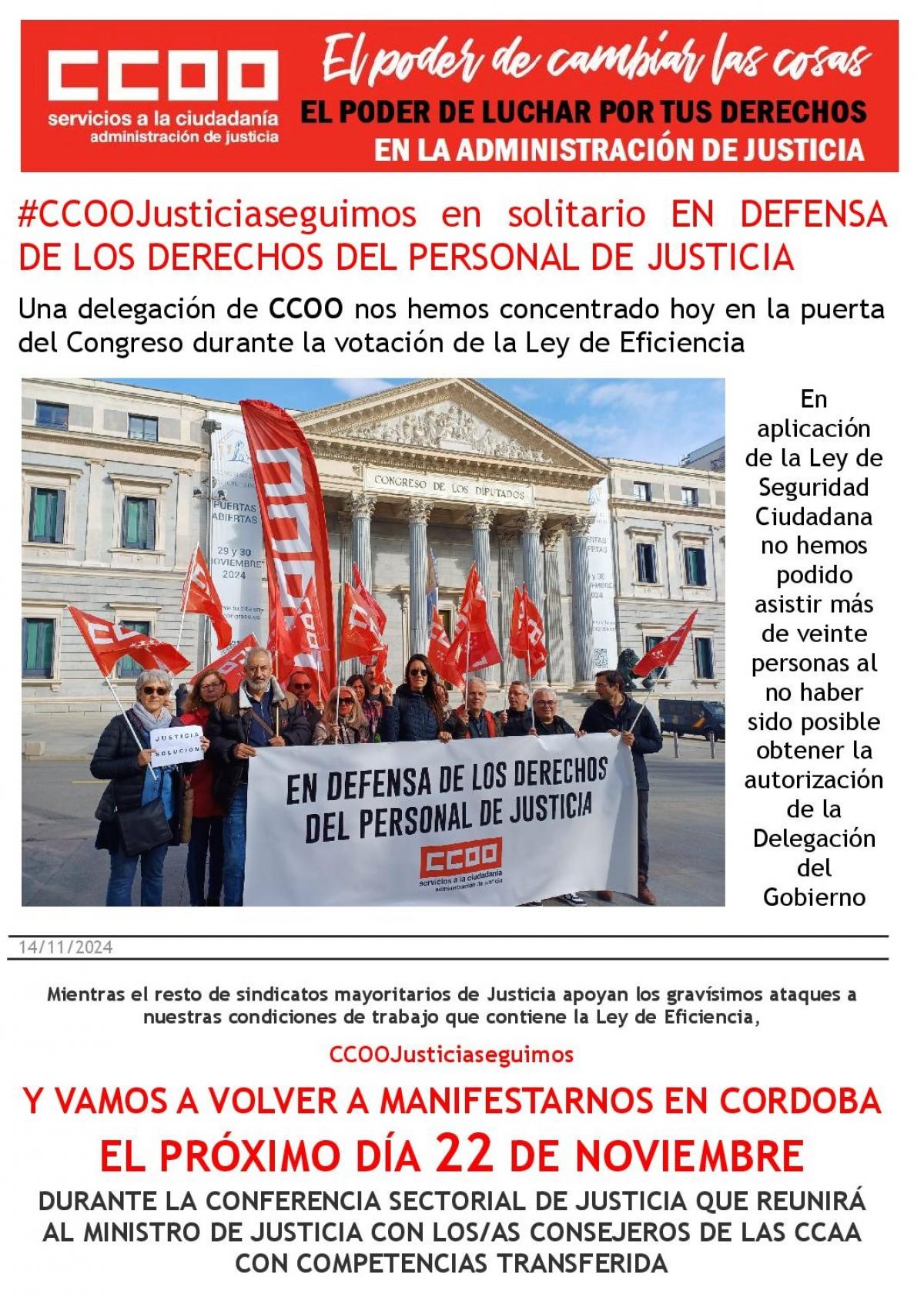 Concentracin ante el congreso