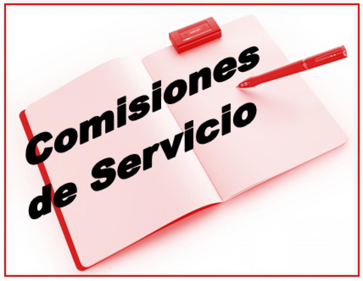 comisiones de servicio