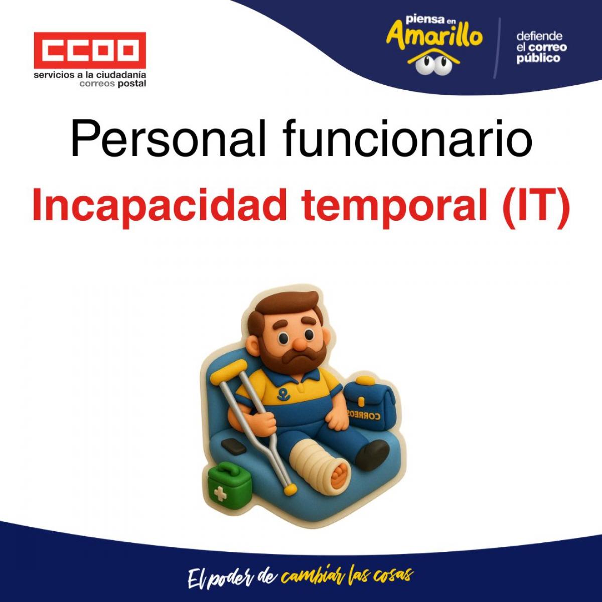 Personal funcionario incapacidad temporal (IT)