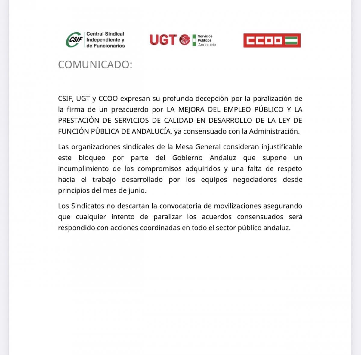Comunicado