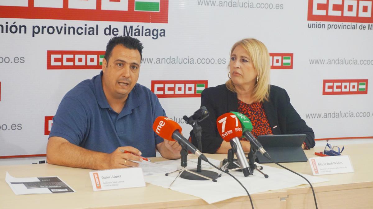 Rueda de prensa Siniestralidad Laboral en Mlaga