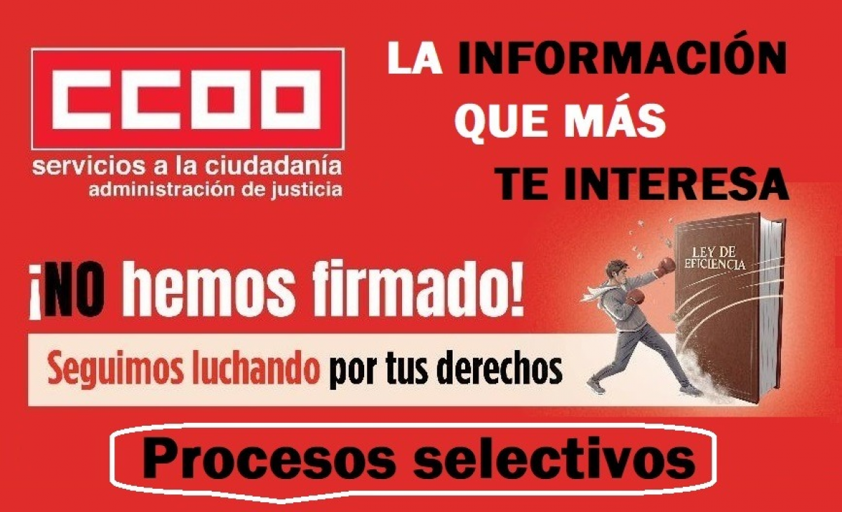 Información sobre procesos selectivos