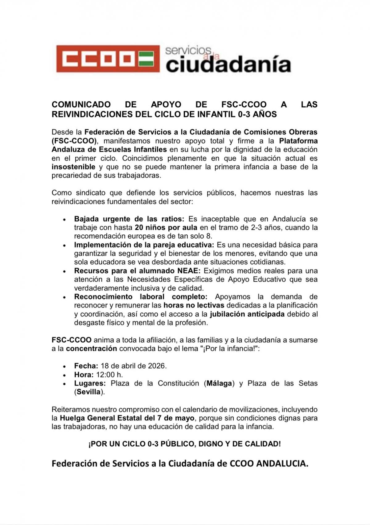 Apoyo Educación Infantil 0-3 años