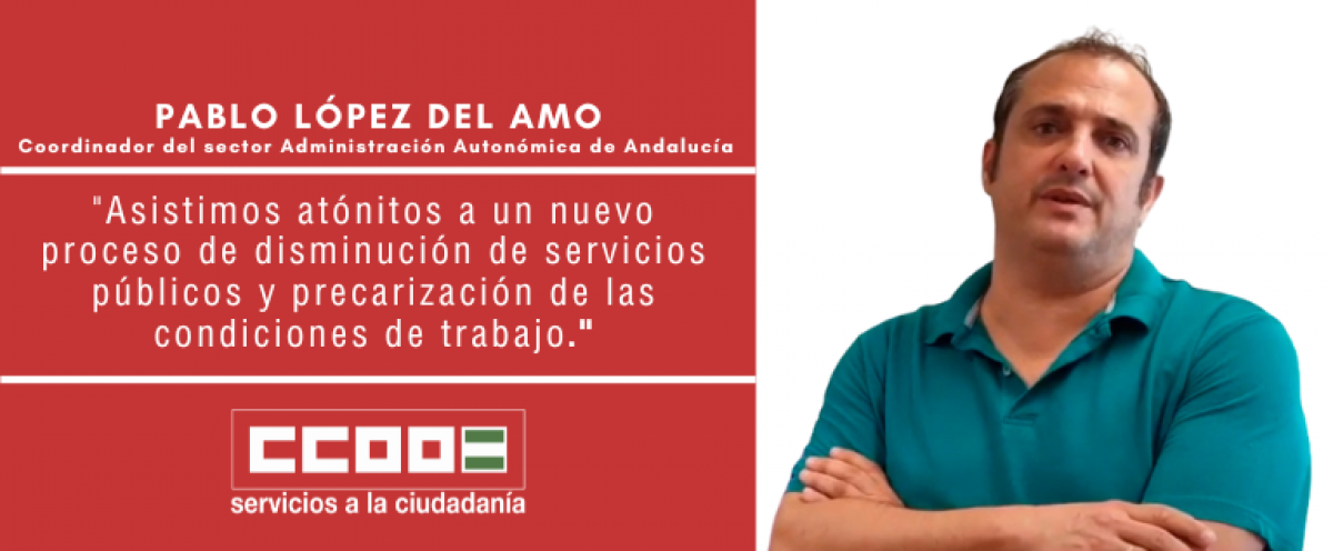 Pablo López del Amo, coordinador del sector autonómico de FSC CCOO de Andalucía