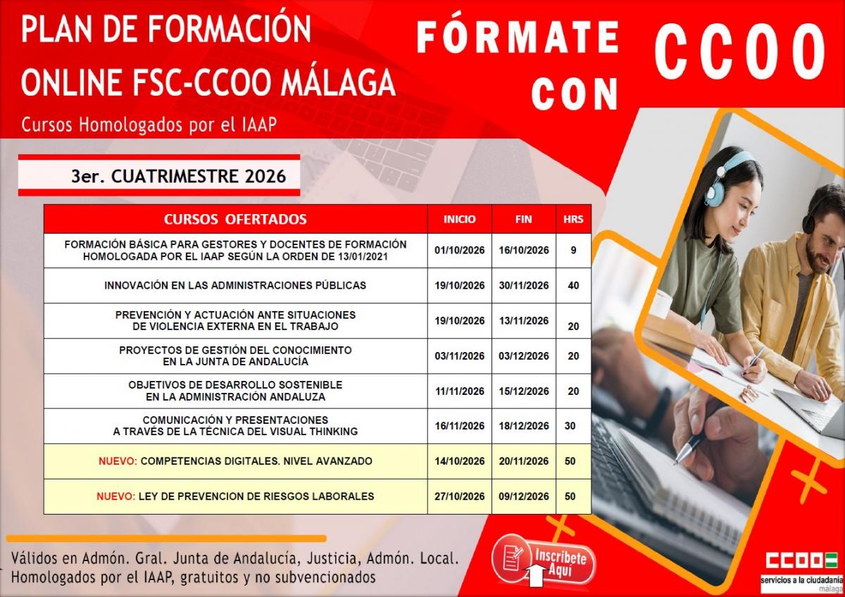 Nuevos cursos IAPP 3º Cuatrimestre 2026