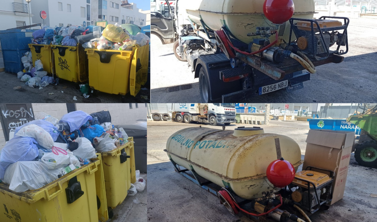 Servicio de limpieza del Ayuntamiento de Conil de la Frontera, Cádiz