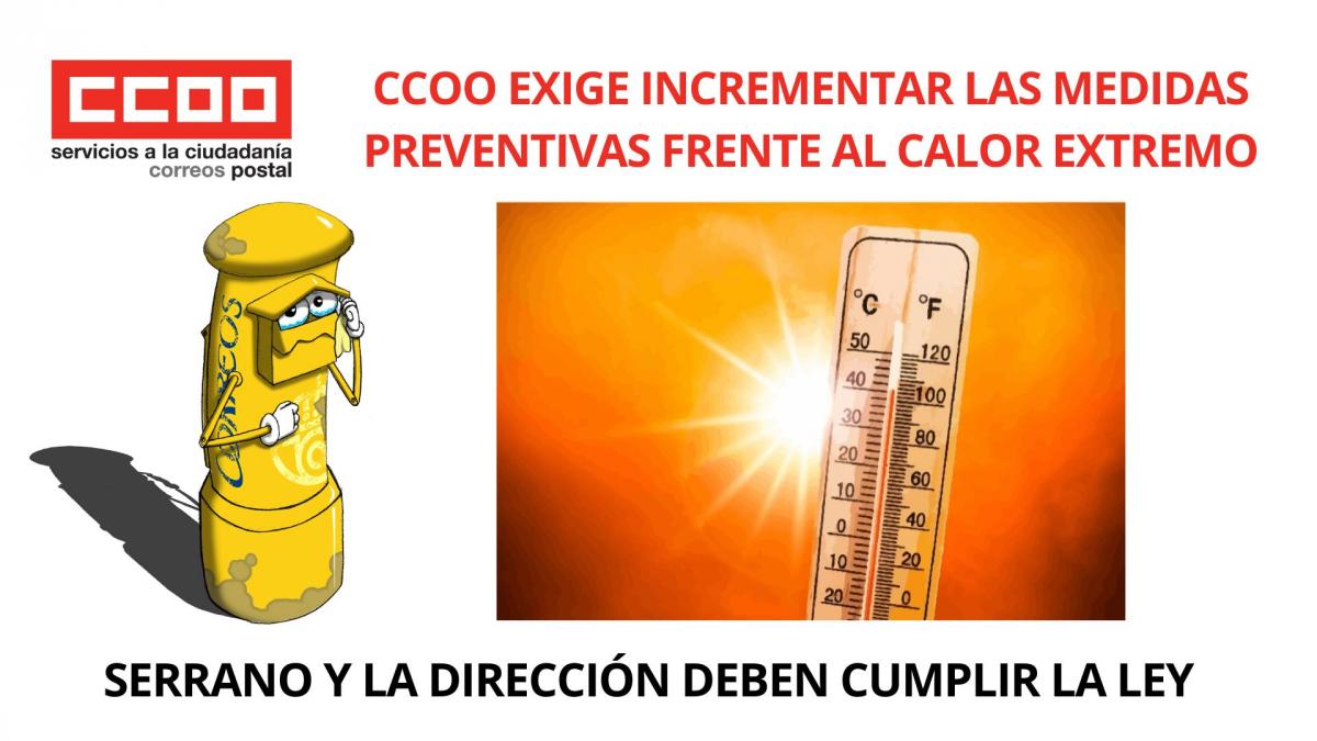 CCOO exige incrementar las medidas preventivas frente al calor extremo