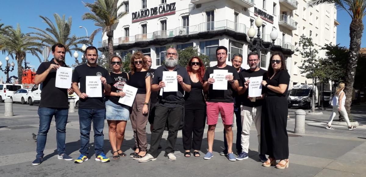 El Comité de Empresa y la Asamblea de Trabajadores reclaman el fin de 7 años de congelación salarial. #Cádiz