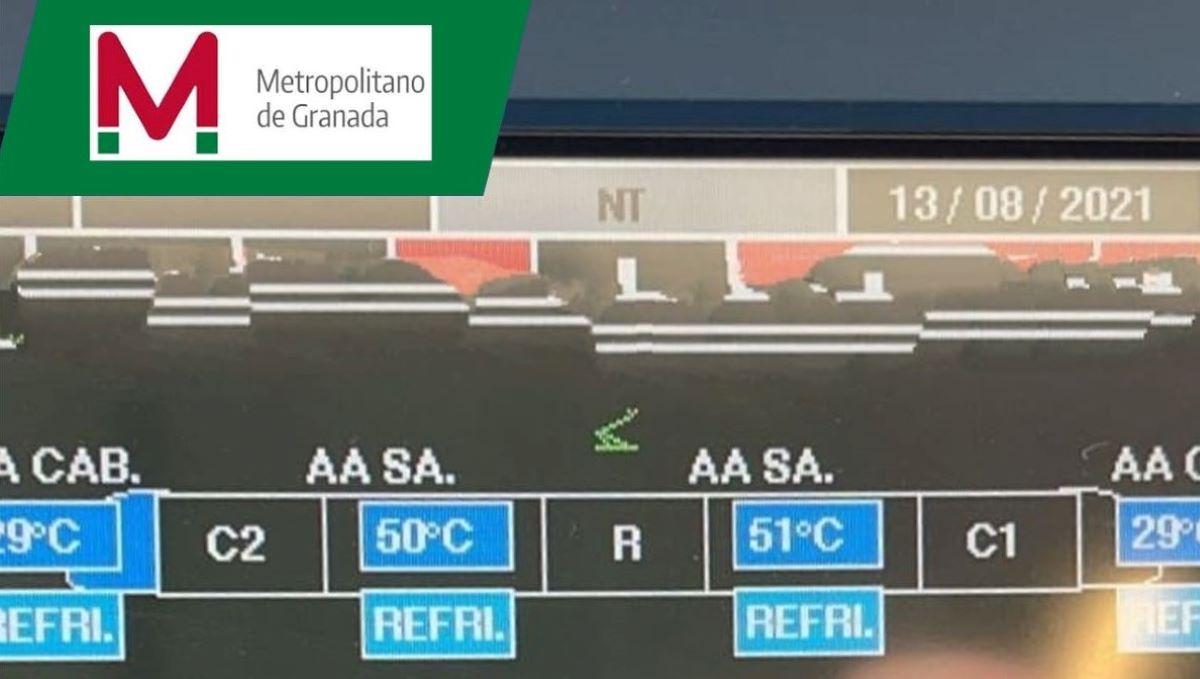 Altas temperaturas Metro Granada