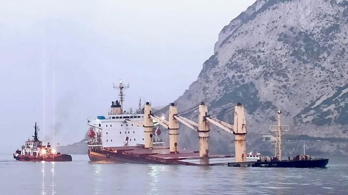 Accidente buques Gibraltar