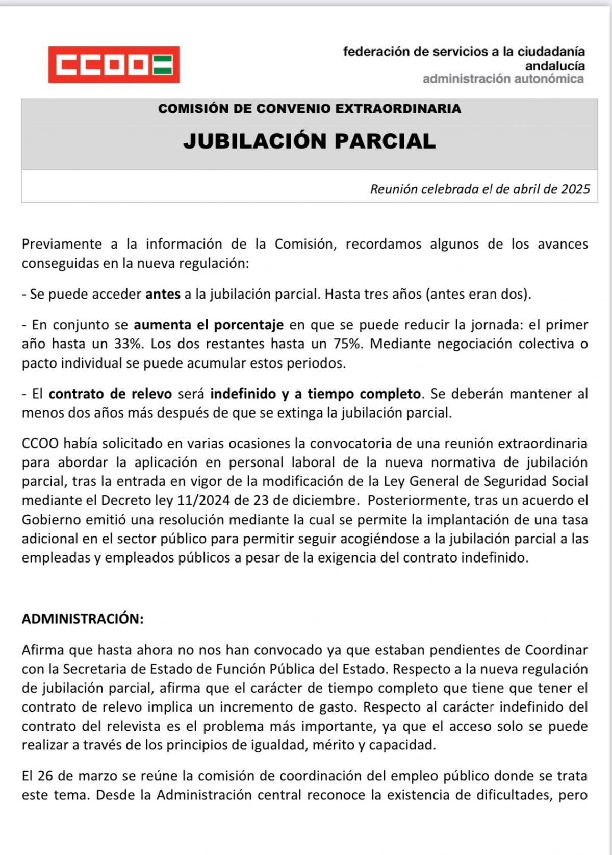 Info Comisin de Convenio extraordinaria