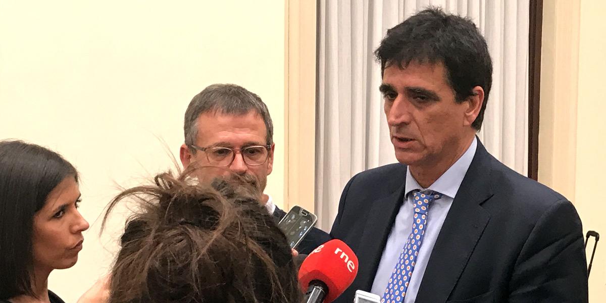 Antonio Cabrera tras la reunin en Funcin Pblica
