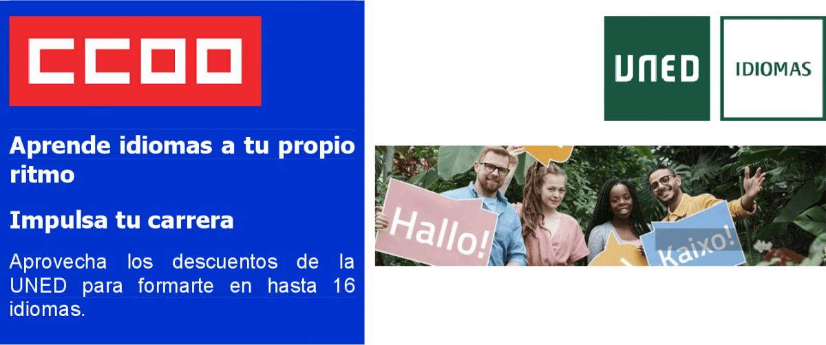 Convenio CCOO UNED aprendizaje idiomas