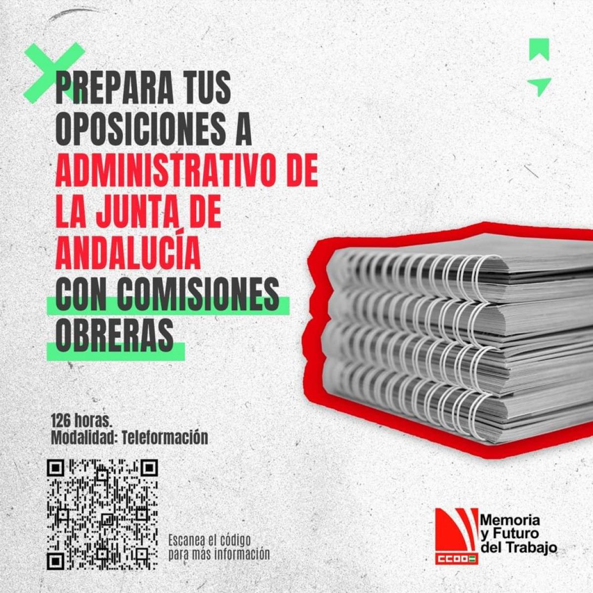 Prepara tus oposiciones con CCOO de Andaluca.