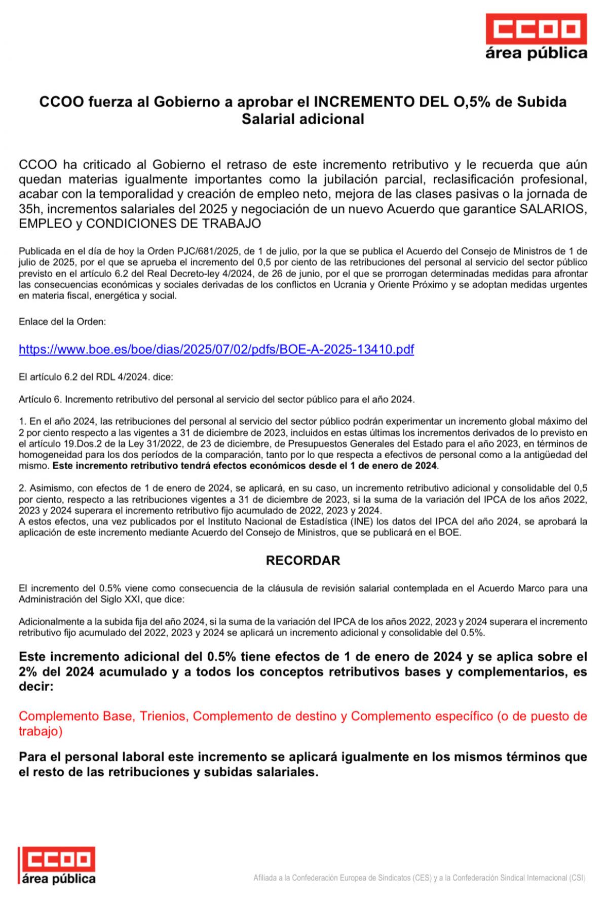 Info subida salarial 2024