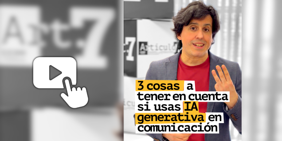 Diego Nistal en la jornada sobre IA de Artículo 7