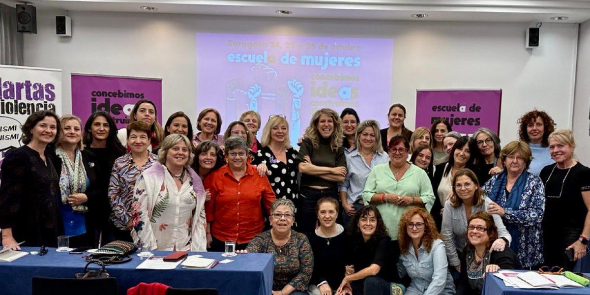 La II Escuela de Mujeres de FSC-CCOO se celebró en Zaragoza del 24 al 26 de octubre con el lema "Concebimos ideas, construimos futuro"