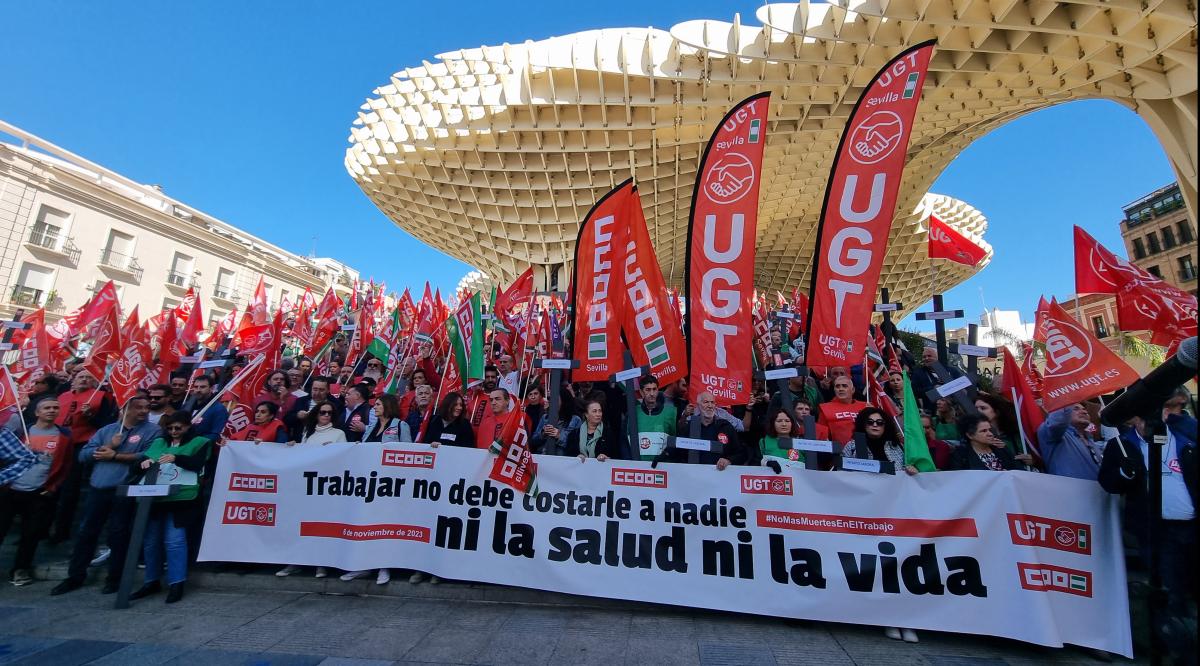 Movilización andaluza contra la siniestralidad laboral