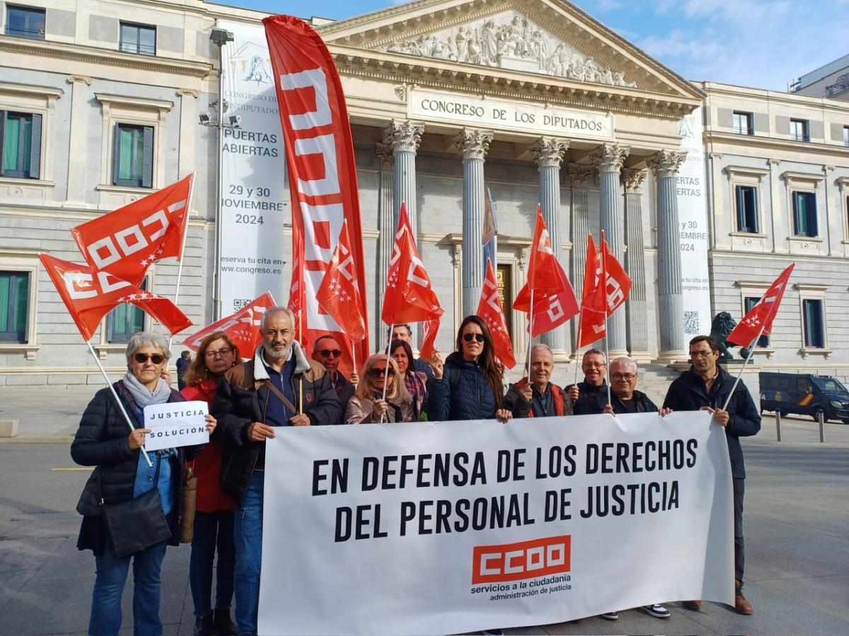 En defensa de los derechos del personal de Justicia