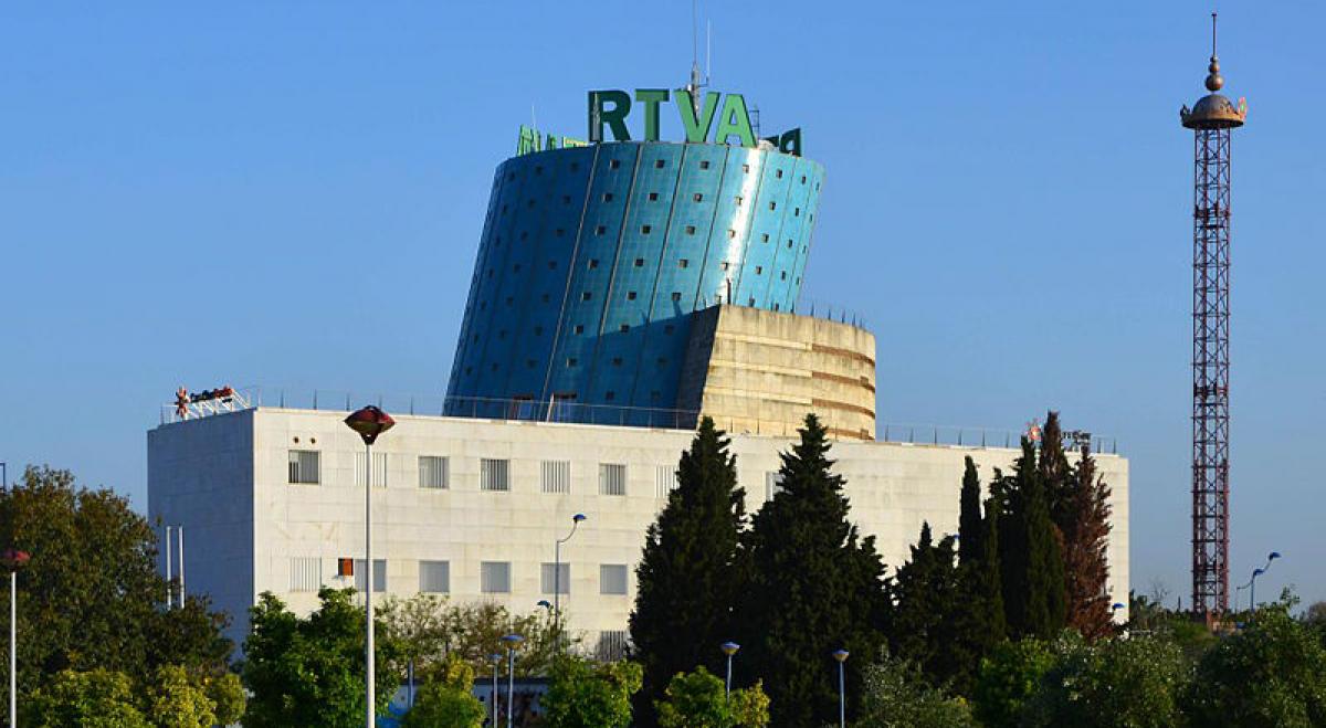 Imagen de la sede de RTVA en Sevilla