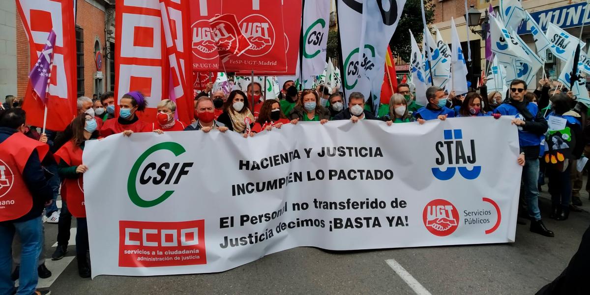 El personal no transferido de Justicia decimos BASTA YA!