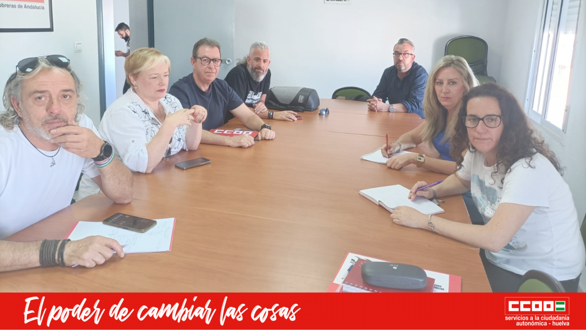 Reunin del sector ferroviario de CCOO a nivel estatal con CCOO Huelva