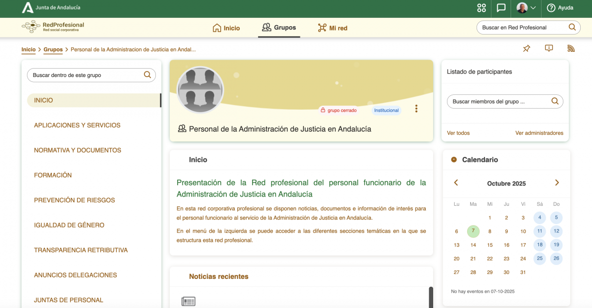 nuevo Portal Justicia e Intranet Red Profesional
