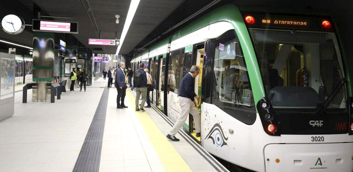 Metro de Málaga. Foto de archivo