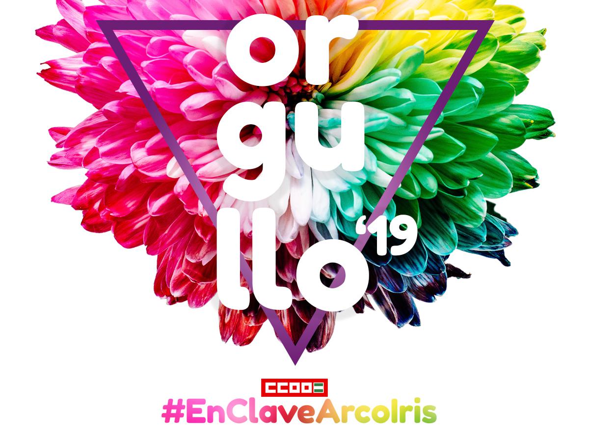 Imagen para el Orgullo 2019 de CCOO de Andalucía.