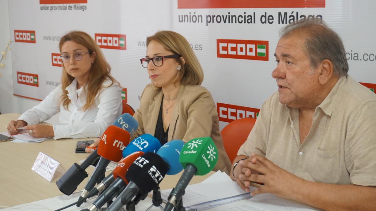 Asistentes a la rueda de prensa en Málaga sobre prisiones