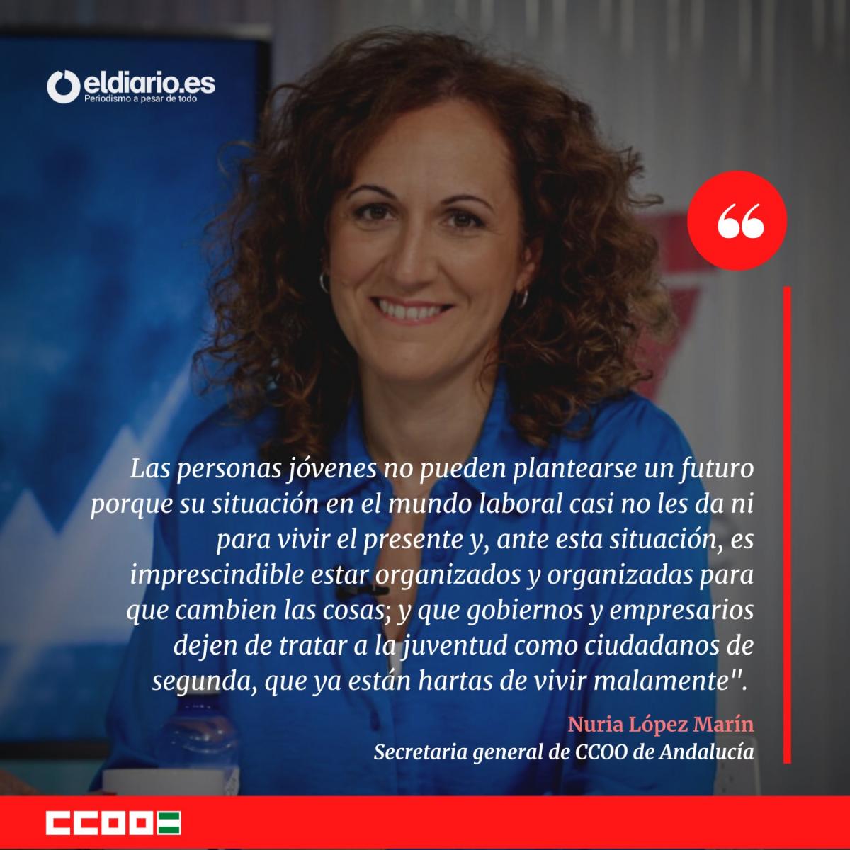 Nuria Lpez Marn, secretaria general de CCOO de Andaluca en el diario.es