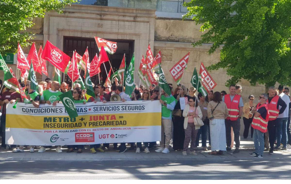 La primera jornada de huelga en AVANZA Metro Granada será el 11 de mayo