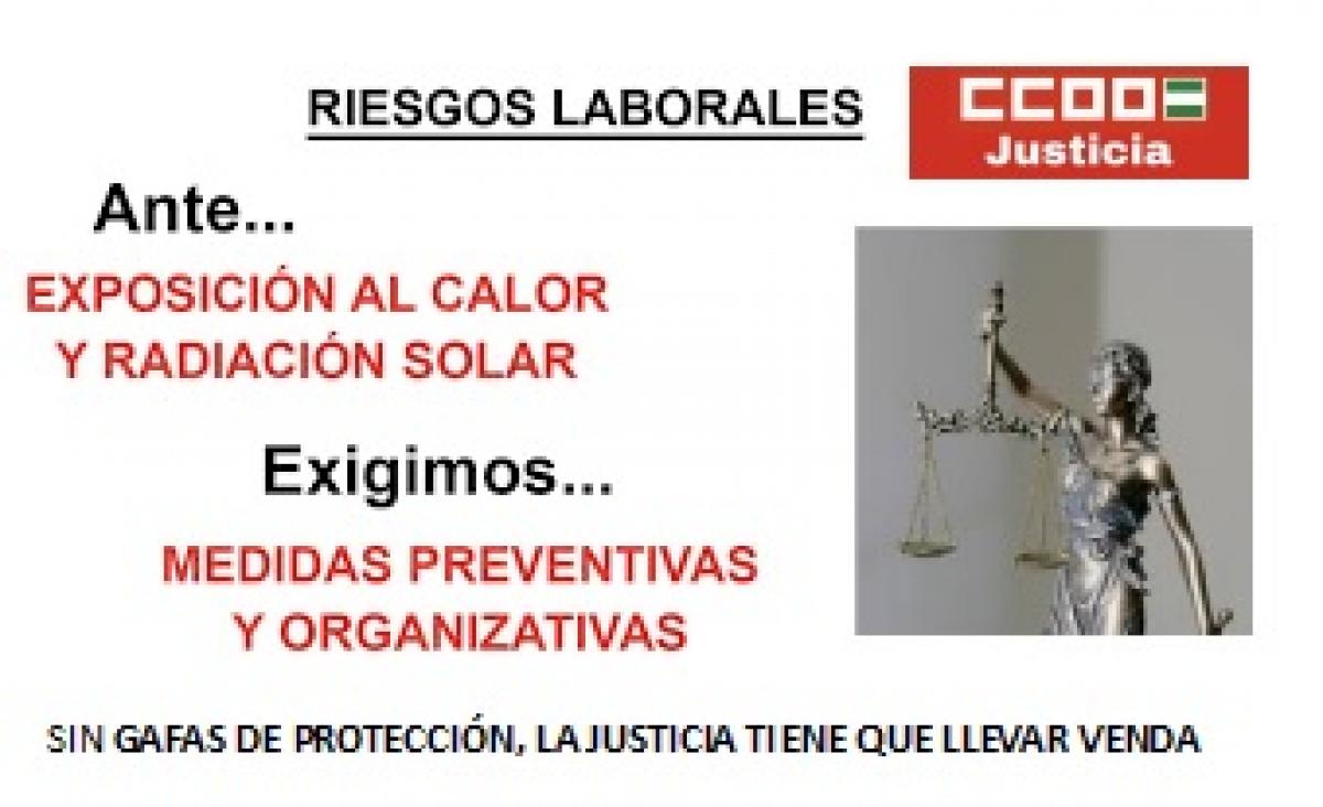 Epis rayos ultravioleta para el personal de Justicia